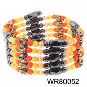 36inch Multi-Color Cat's Eye Opal Magnetic Wrap Bracelet Necklace All in One Set